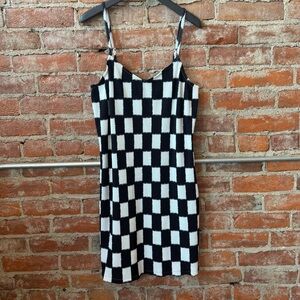 Vans Black and White Checkered Mini Dress